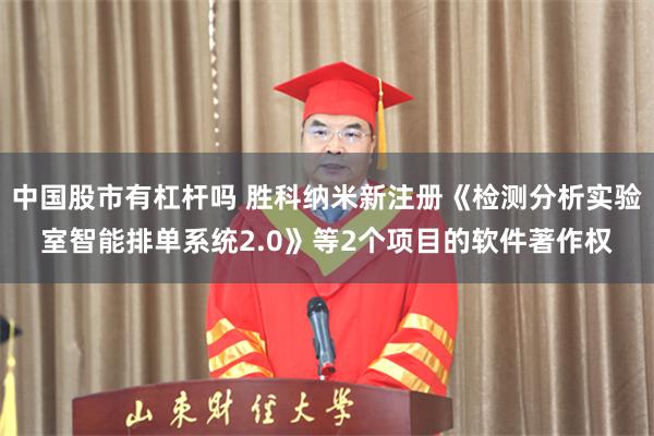 中国股市有杠杆吗 胜科纳米新注册《检测分析实验室智能排单系统2.0》等2个项目的软件著作权