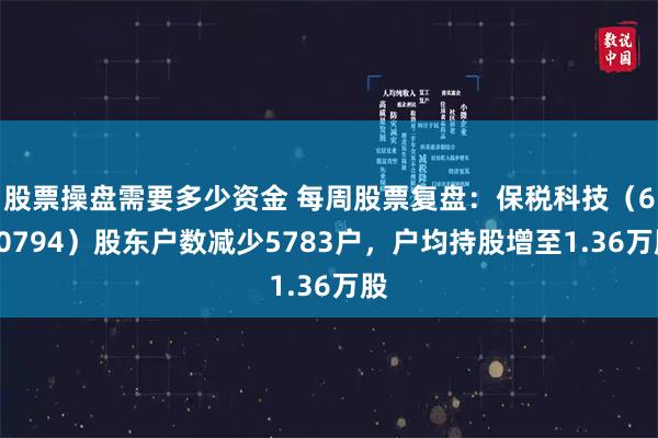 股票操盘需要多少资金 每周股票复盘：保税科技（600794）股东户数减少5783户，户均持股增至1.36万股