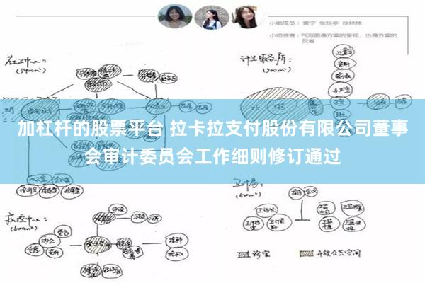 加杠杆的股票平台 拉卡拉支付股份有限公司董事会审计委员会工作细则修订通过
