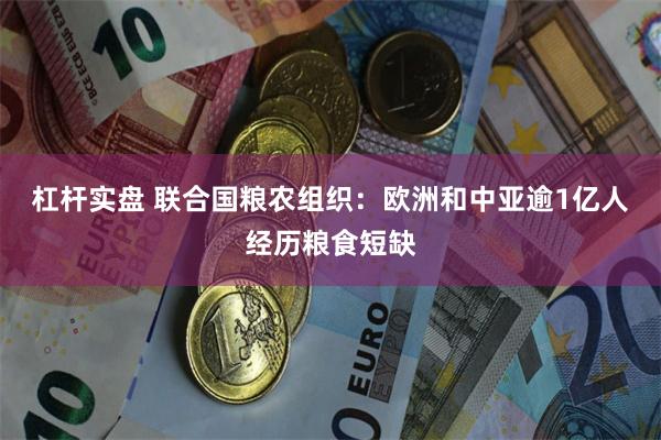 杠杆实盘 联合国粮农组织:欧洲和中亚逾1亿人经历粮食短缺