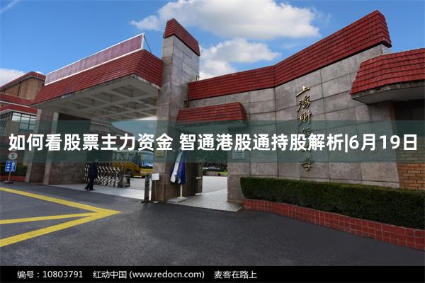 如何看股票主力资金 智通港股通持股解析|6月19日