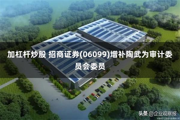 加杠杆炒股 招商证券(06099)增补陶武为审计委员会委员