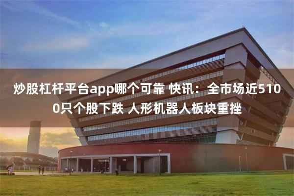 炒股杠杆平台app哪个可靠 快讯:全市场近5100只个股下跌 人形机器人板块重挫