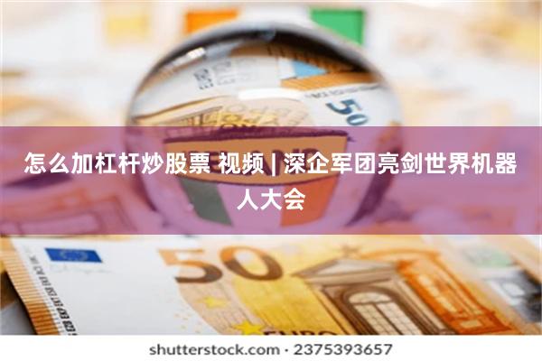 怎么加杠杆炒股票 视频 | 深企军团亮剑世界机器人大会