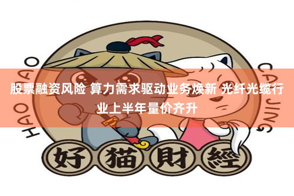 股票融资风险 算力需求驱动业务焕新 光纤光缆行业上半年量价齐升